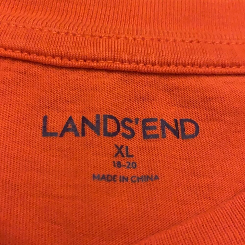 3/$30 Lands End boys long sleeve tee. Dinosaur design. Size XL - Picture 5 of 5